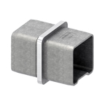 Edelstahl Verbinder V4A für Quadratrohr 40x40x3 mm mit Steg