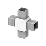 Edelstahl Kreuzstück V4A für Vierkantrohr 40x40x3 mm