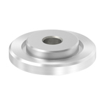 Edelstahl Adapterplatte Ø60mm für Rundrohr Ø42,4x2-2,5 mm
