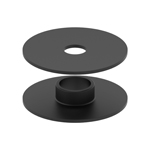 Gummischeibe Ø 58 x 2 mm (Paar), schwarz