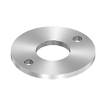 Ankerplatte Ø100-120mm mit Bohrung, V2A, einseitig geschliffen
