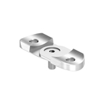 Anschlussplatte verstellbar, für Ø 42,4 mm aus Edelstahl V2A