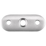V2A Anschlussplatte für Ø42,4 mm geschliffen