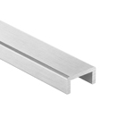 Aluminium Kantenschutz STATIC Edelstahleffekt eloxiert - 3m
