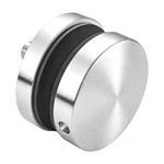 V2A Glaspunkthalter Ø 50 mm, geschliffen, M10, für Glas 8-17,52 mm