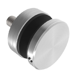 V2A Punkthalter Ø40mm für Flach/Vierkant, Glas bis 17,52mm