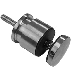 V2A Punkthalter Ø50mm für Flach/Vierkant, Glas 8-17,52mm