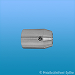 V2A Stabhalter, Anschluss flach/vierkant, Stab Ø 12 mm, geschliffen