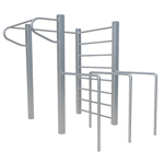 Calisthenics-Anlage Core aus Edelstahl DIN 16630