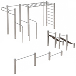 Fitnesspark Calisthenics Move DIN EN 16630 aus Edelstahl