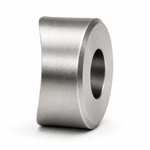 Distanzhülse aus Edelstahl Anschluss Rundrohr Ø33,7/42,4mm