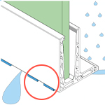 Edelstahl Entwässerungsprofil Drainage für Bodenprofil Easy
