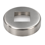 Edelstahl Abdeckrosette Ø93mm für Vierkant 40x40mm