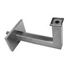 Handlaufhalter starr aus Edelstahl Anschluss Flach/Vierkant