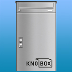 Knobloch Knobox5 Paketbriefkasten Wandmontage/Freistellung aus Edelstahl