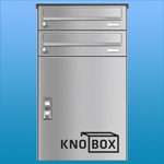 Knobloch Knobox6 Paketbriefkasten Wandmontage/Freistellung aus Edelstahl