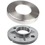 Anker + Abdeckrosette aus Edelstahl für Ø42,4mm Set