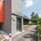 Freitragendes Vordach mit Glas 