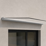 Aluminium-Vordach Profil 3000 mm Glasprofil 21,52mm eloxiert
